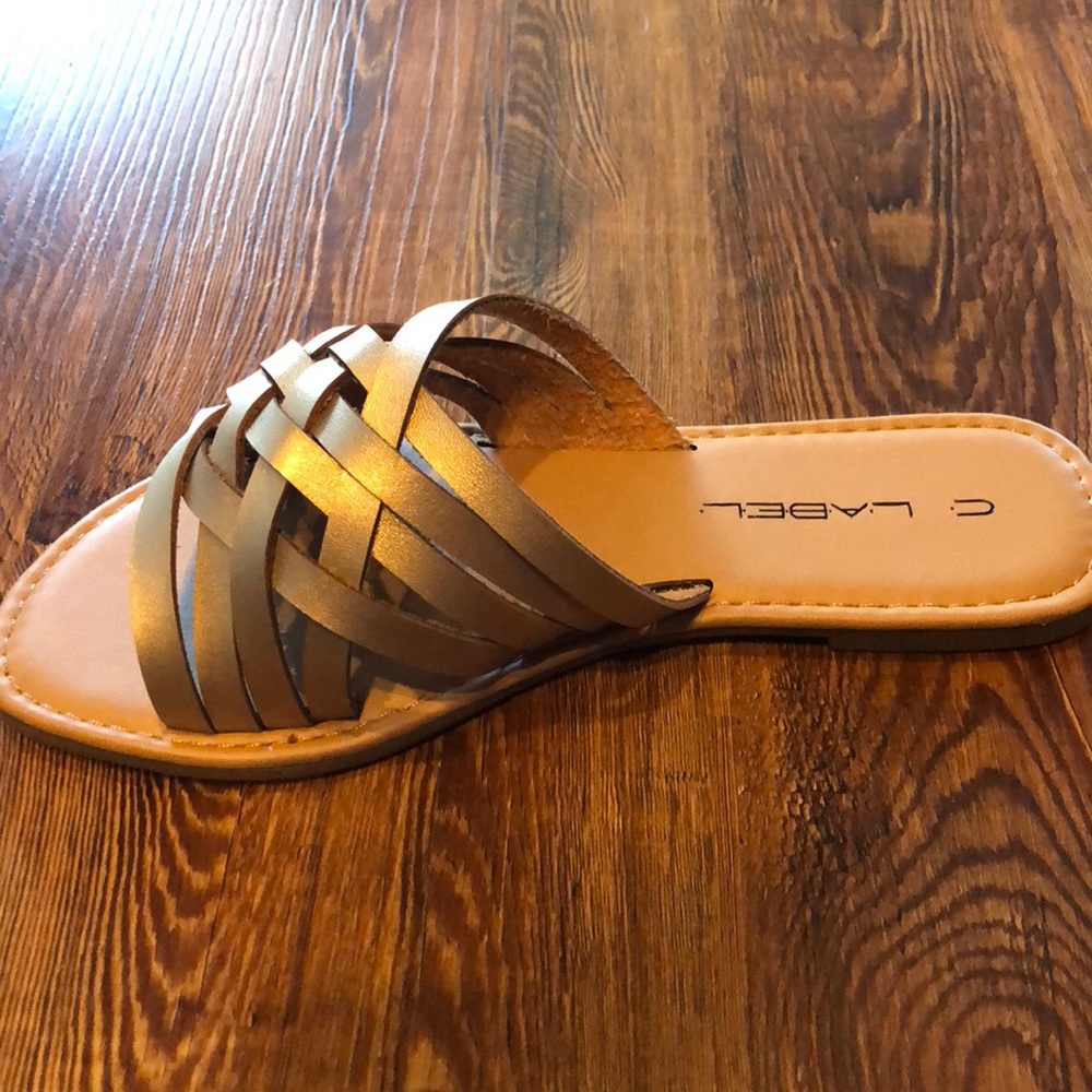 Light gold sandals